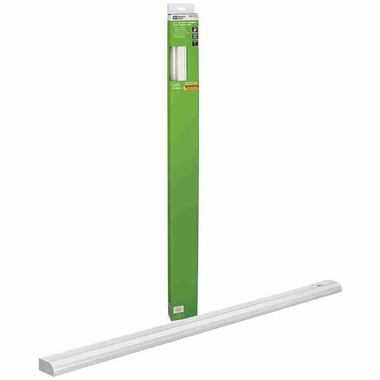 Commercial Electric 1005 317 319 | 36 in. LED Under Cabinet Light Bar Plug-in Linkable 1000 Lumens Adjustable Color Options 2700K 3000K 4000K, White