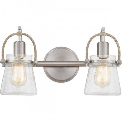 Quoizel STF8616BN | Stafford 2 Light 16 inch Brushed Nickel Bath Light Wall Light, Medium