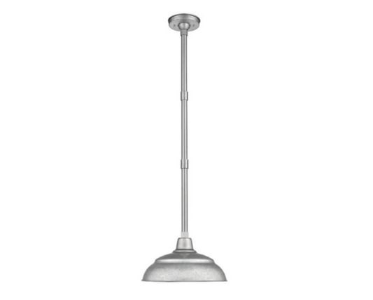 Millennium UW14-GL | 14" Warehouse Pendant Light – Galvanized Finish
