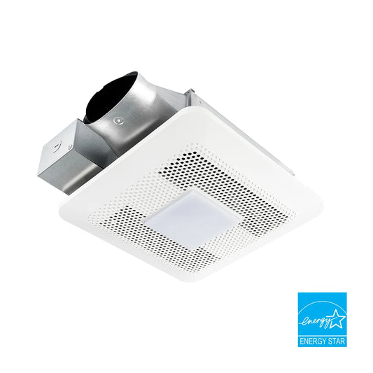 (Open box) Panasonic RG-T810LA | WhisperThin DC LED Pick-A-Flow 80 -100 CFM Ceiling/Wall Bathroom Exhaust Fan, 3-3/8 in. Low Profile Housing