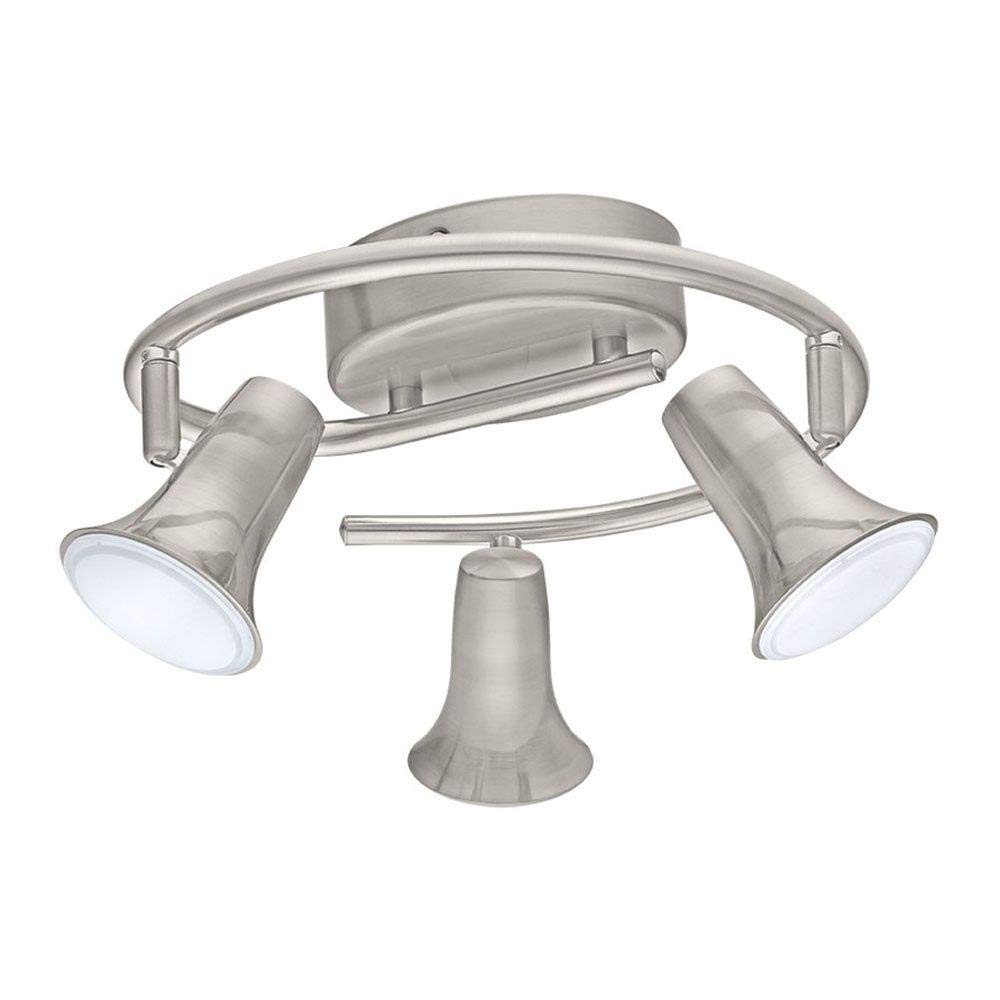 Eglo 201448A | Jumilla 14" Wide LED Fixed Rail Ceiling Fixture in Matte Nickel