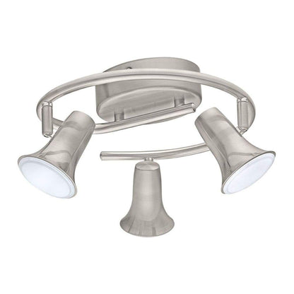 Eglo 201448A | Jumilla 14" Wide LED Fixed Rail Ceiling Fixture in Matte Nickel