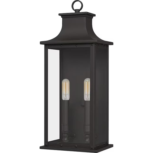 Quoizel ABY8408OZ | Abernathy 2 Light 20" Tall Outdoor Wall Sconce in Old Bronze