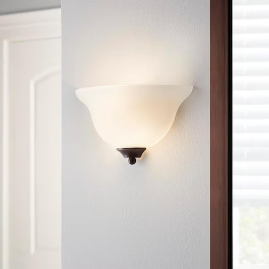 Commercial Electric 1002 514 914 | 1-Light Oil Rubbed Bronze Wall Sconce (2-Pack)