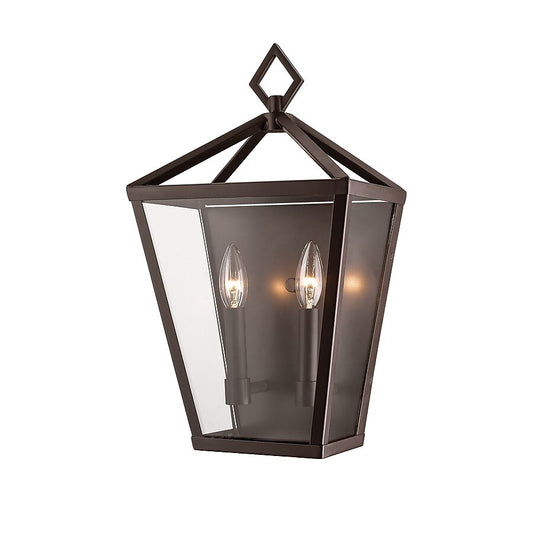 Millennium 2531-PBZ | Arnold 2 Light 18" Tall Outdoor Wall Sconce