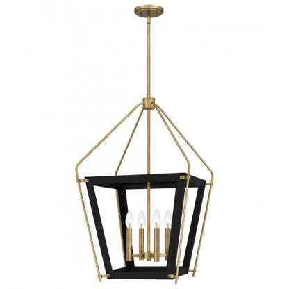 Quoizel QP5348EK | Abbeville 4 Light 18 inch Earth Black Pendant Ceiling Light