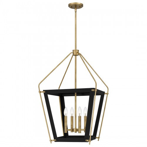 Quoizel QP5348EK | Abbeville 4 Light 18 inch Earth Black Pendant Ceiling Light