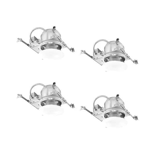 Commercial Electric 1002 748 445 | (4 Pack) 6 in. White Integrated LED Recessed Trim Kit