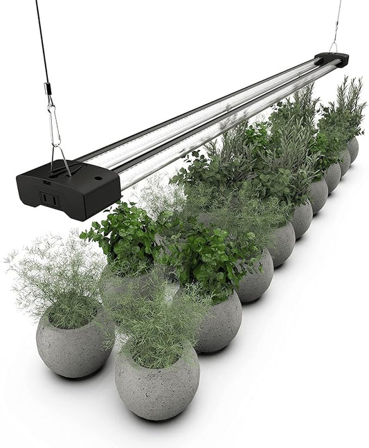 Dymond GL46BLKS1 | 4 ft. LED Grow Light Full Spectrum 5000K Daylight and 660 nm Red Linkable Indoor Plant Fixture