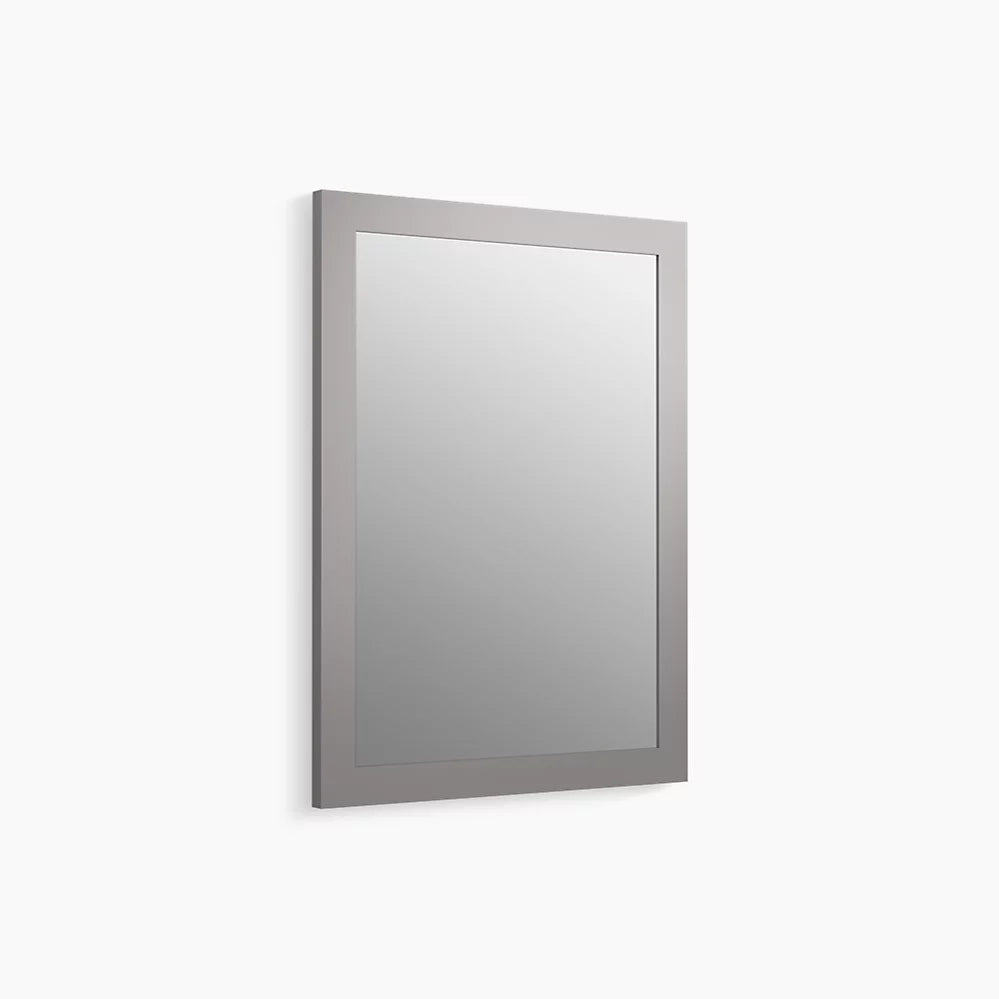 Kohler 99650-1WT | Tresham 23.5-in x 32-in Mohair Grey Framed Bathroom Vanity Mirror