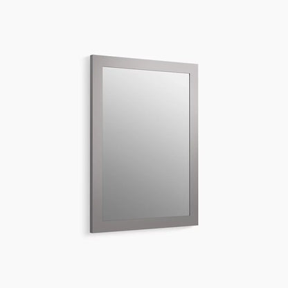 Kohler 99650-1WT | Tresham 23.5-in x 32-in Mohair Grey Framed Bathroom Vanity Mirror