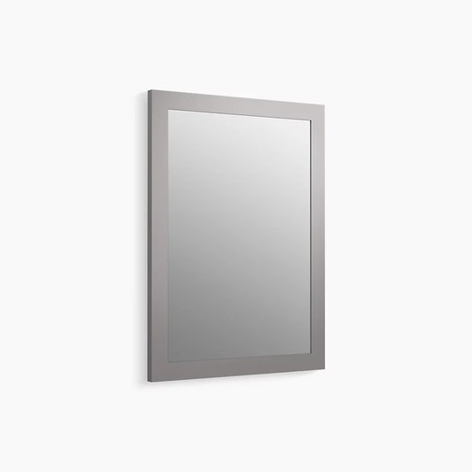 Kohler 99650-1WT | Tresham 23.5-in x 32-in Mohair Grey Framed Bathroom Vanity Mirror
