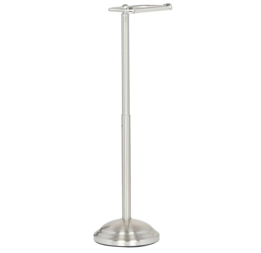Delta 138293-BN1 | Greenwich Telescoping Free Standing Pivoting Toilet Paper Holder Bath Hardware Accessory in Brushed Nickel