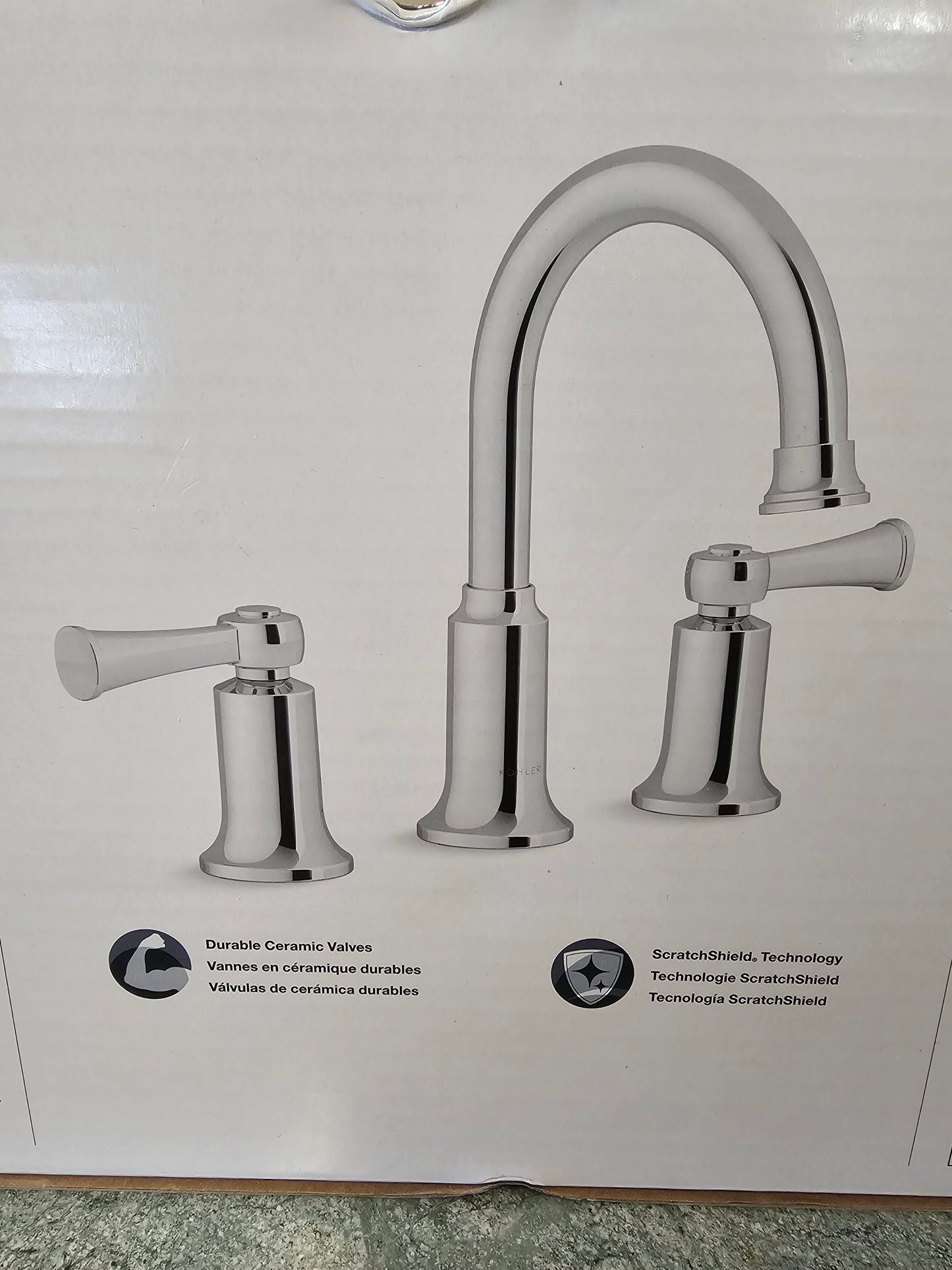 Kohler Aderlee Widespread Bath Faucet 8" Polished Chrome R21187-4D-CP NEW