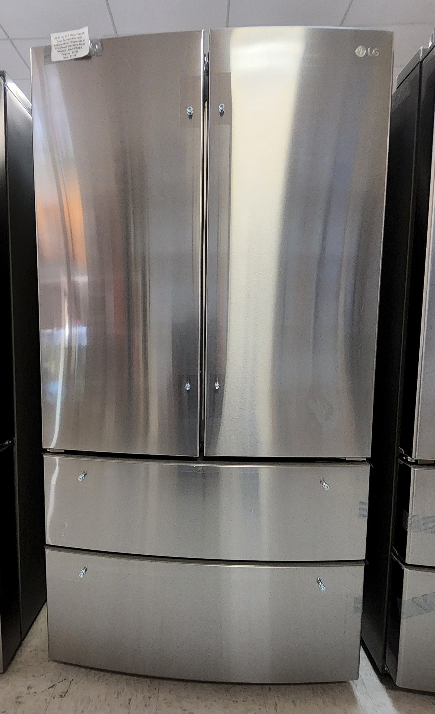 LG 27 cu. ft. French Door Refrigerator Stainless Steel Model #LMWS27626S