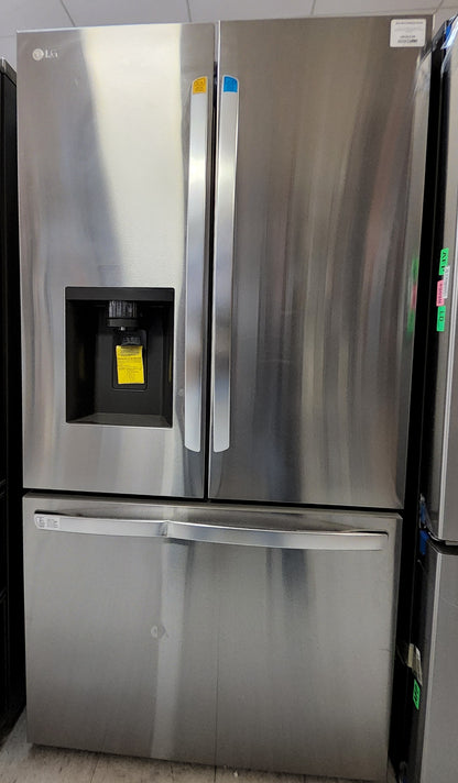 LG 26 cu. ft. Smart Counter-Depth MAX French Door Refrigerator with Dual Ice Makers in PrintProof Stainless Steel Model # LRFXC2606S