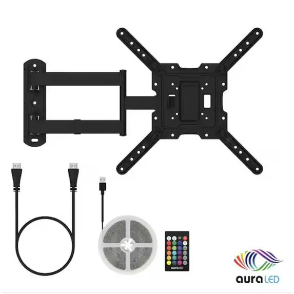 Tzumi 8307HD | Aura LED Color Home TV Mount Combo Pack