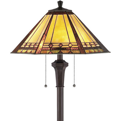 Quoizel TF1135F | Arden 60 inch 100 watt Bronze Floor Lamp Portable Light in Russet, Naturals