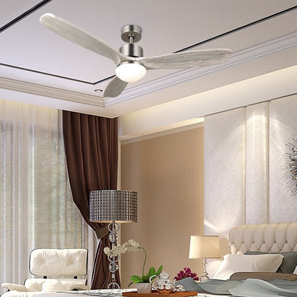 CO-Z 33441473 | 52" 3-Blade LED Ceiling Fan w Solid Wood Blades, Remote Control, Light Kit