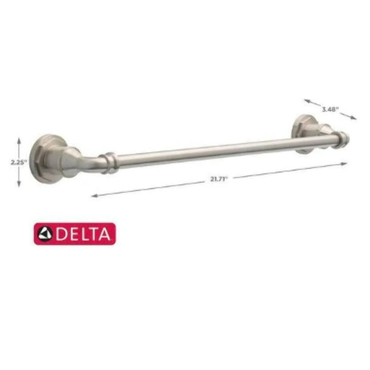 Delta LHT18-BN | Lochurst Bath 18" Towel Bar Brushed Nickel Finish