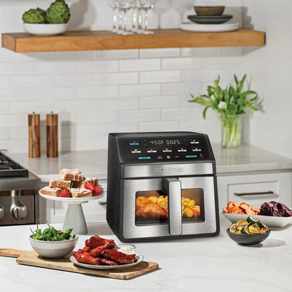 Open box used Gourmia 8-Quart Digital Air Fryer with Window & Light