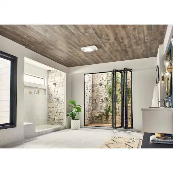 NuTone 765H110L | 110 CFM Ceiling Bathroom Exhaust Fan with Light and 1500-Watt Heater