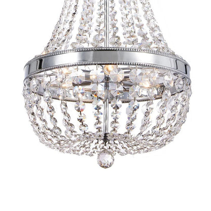 Home Decorators Collection 1001 664 606 | Monticello Park 6-Light Chrome Crystal Chandelier