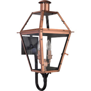 Quoizel RO8311AC | Rue De Royal 2 Light 24 inch Aged Copper Outdoor Wall Lantern