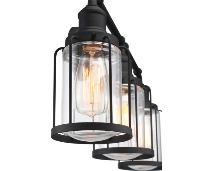 Quoizel LVD8624EK | 3 Light 24" Wide Vanity Light in Earth Black