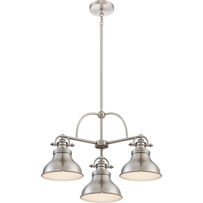 Quoizel ER5103BN | Emery 3-Light Chandelier in Brushed Nickel