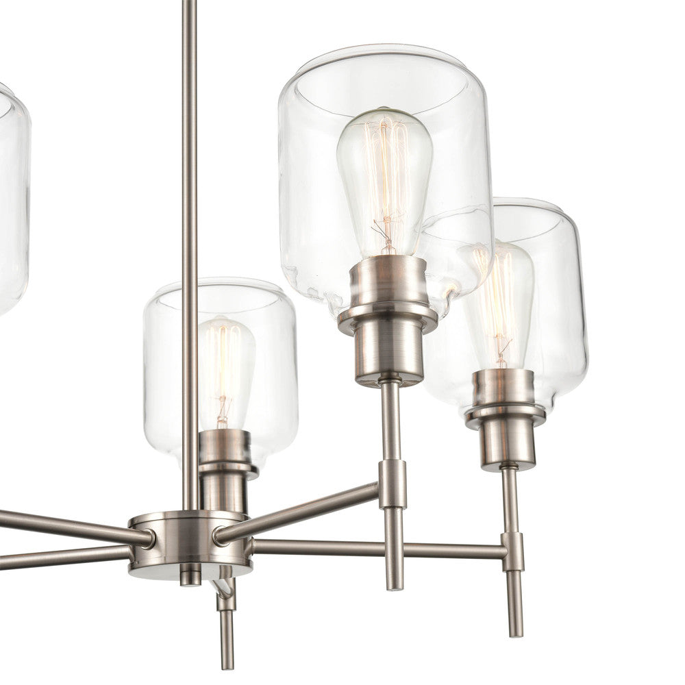 Millennium 6905-SN | Asheville 5 Light 26" Wide Chandelier in Satin Nickel