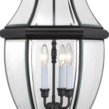 Quoizel NY1179K | Newbury 3 Light 13 inch Mystic Black Outdoor Hanging Lantern