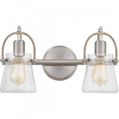 Quoizel STF8616BN | Stafford 2 Light 16 inch Brushed Nickel Bath Light Wall Light, Medium