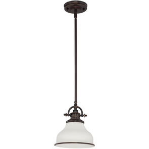 Quoizel GRT1508PN | Grant 1 Light 8 inch Palladian Bronze Mini Pendant Ceiling Light in Palladian Bronze