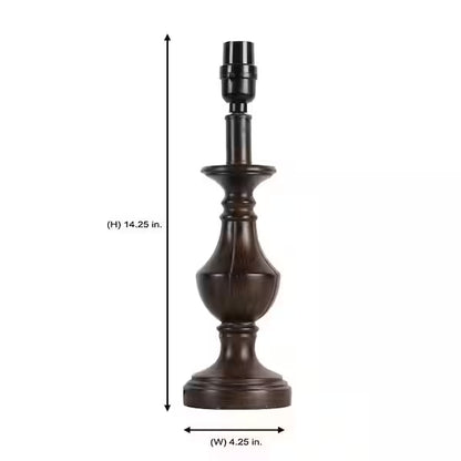 Hampton Bay 1003 156 243 | Mix and Match 14.25 in. H Dark Cherry Accent Lamp Base