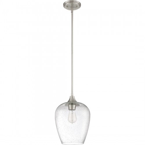 Quoizel TWE1510BN | Towne 1 Light 10 inch Brushed Nickel Mini Pendant Ceiling Light