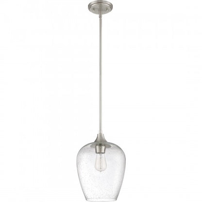 Quoizel TWE1510BN | Towne 1 Light 10 inch Brushed Nickel Mini Pendant Ceiling Light
