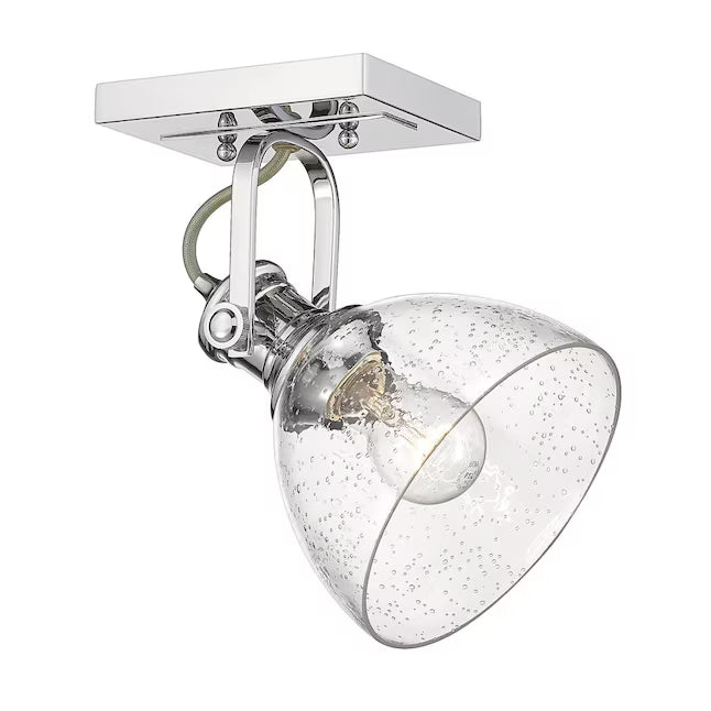 Golden Lighting 3118-1SF CH-SD | Hines 8" Wide Accent Light Ceiling Fixture
