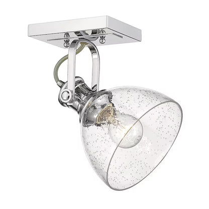 Golden Lighting 3118-1SF CH-SD | Hines 8" Wide Accent Light Ceiling Fixture