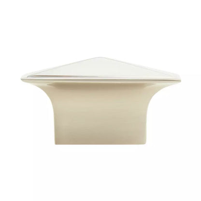 Signature Hardware Levitt Solid Brass Rectangular Cabinet Knob in Brushed Nickel