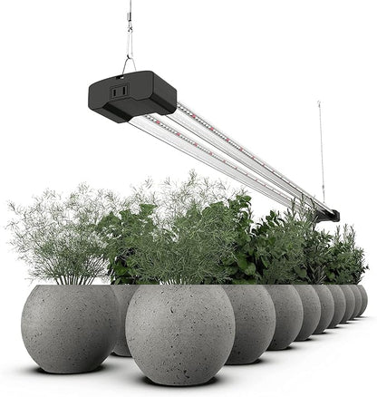 Dymond GL46BLKS1 | 4 ft. LED Grow Light Full Spectrum 5000K Daylight and 660 nm Red Linkable Indoor Plant Fixture