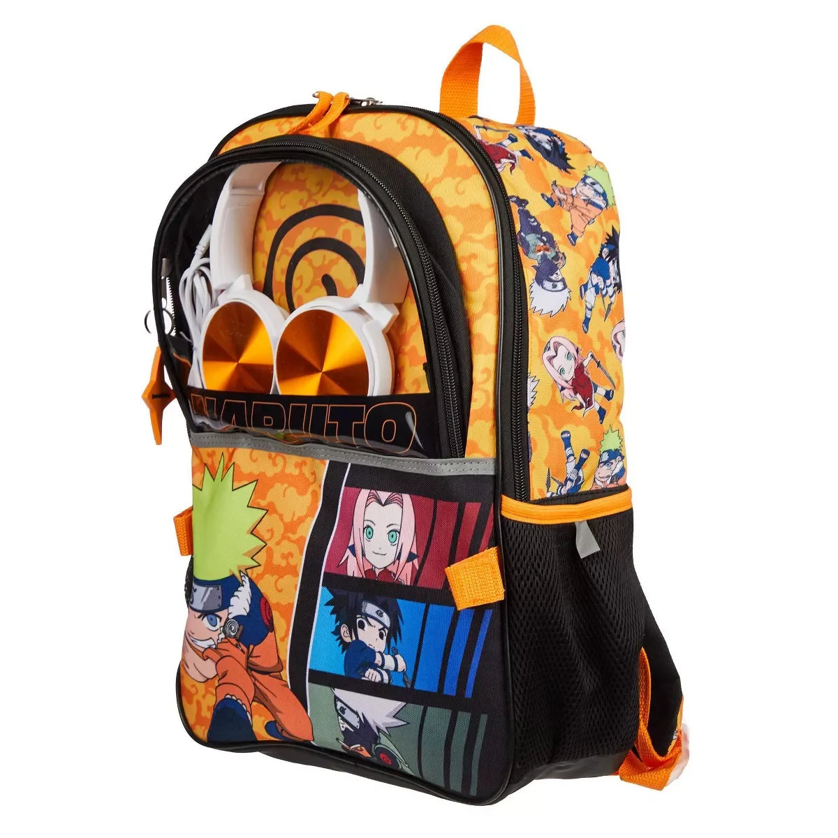 Naruto 5-Piece Back-to-School Set – 16" Laptop Backpack, Lunch Tote & Accessories