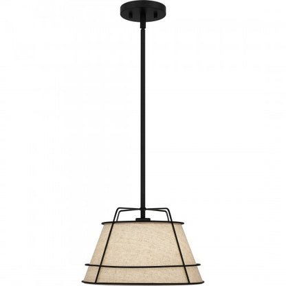 Quoizel QPP5629MBK | Burbidge 13" Wide Mini Pendant