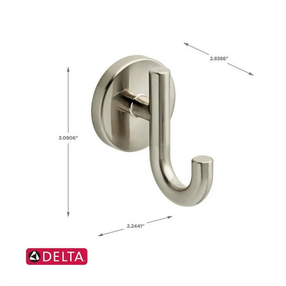 Delta LDL35-SN | Lyndall Double Towel Hook Bath Hardware Accessory in Brushed Nickel