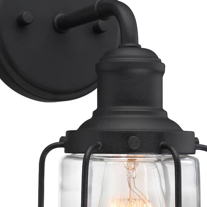 Quoizel LUD8605EK | Ludlow 13" Tall Bathroom Sconce with Clear Glass Shade