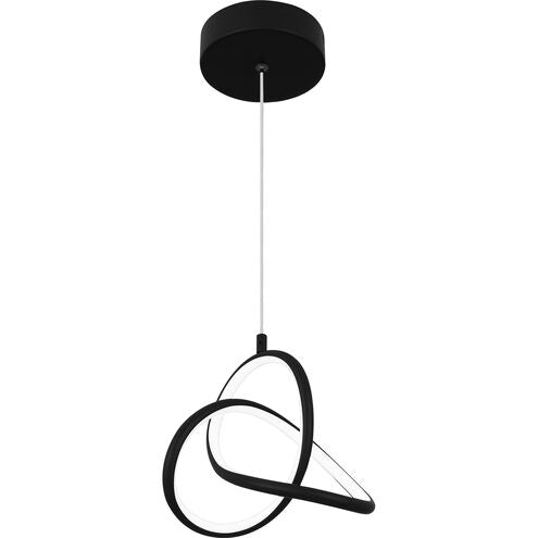 Quoizel PCILR1507MBK | Illoria LED 8 inch Matte Black Mini Pendant Ceiling Light