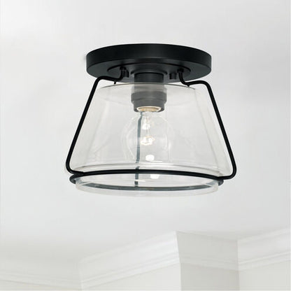 Austin Allen AA1010MB | Elijah 1 Light 10.5 inch Matte Black Flush Mount Ceiling Light