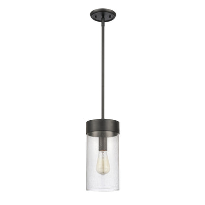 Park Harbor PHPL3501MB | Hanzell 6" Wide Mini Pendant in Matte Black