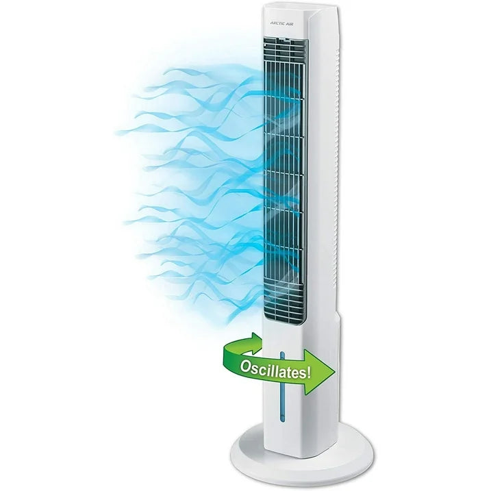 Arctic Air Tower Pure 0S5-800 305 | Speed 38" Cool Tower Oscillating Fan, White