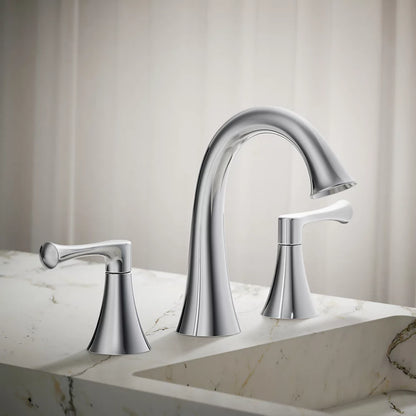 Kohler R78047-4D-CP | Lilyfield Widespread Bathroom Sink Faucet, 1.2 gpm in Polished Chrome